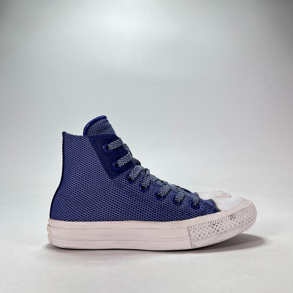 Converse Chuck Taylor All Star II Blue Basket Weave 155535C Youth Sz 3 Women's 5